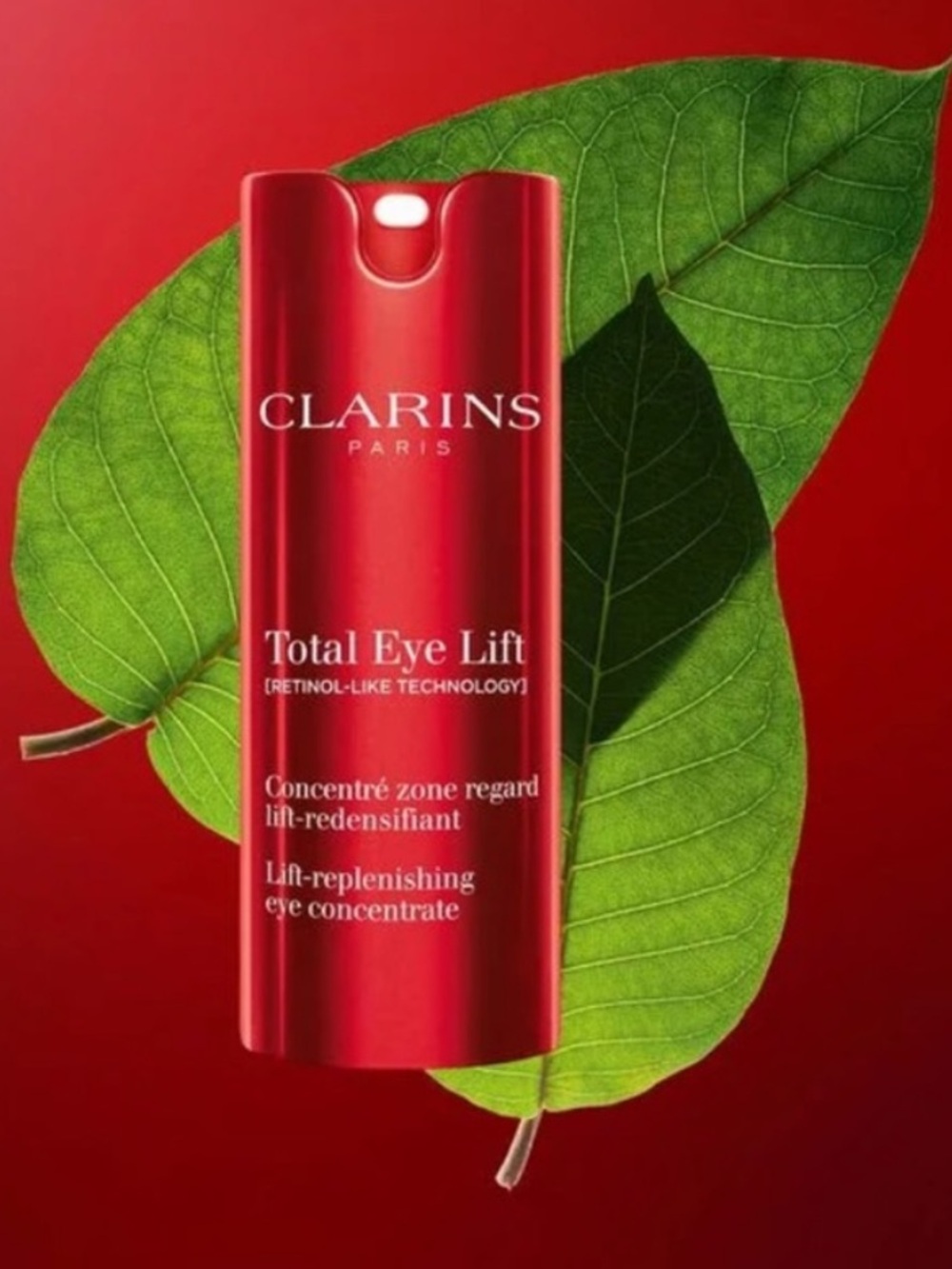 Clarins Total Eye Lift refillable eye cream for  firming  dark circles wrinkles